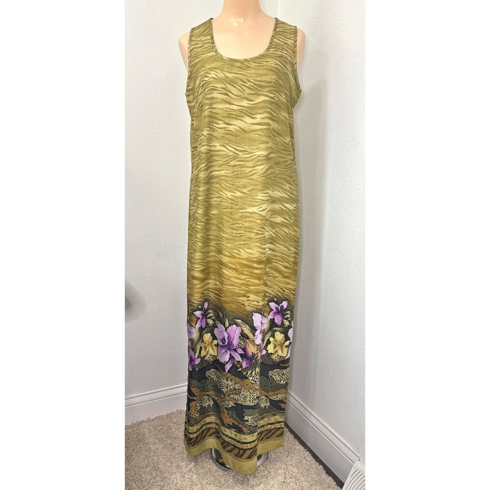 Units Womens Tropical Maxi Dress Small